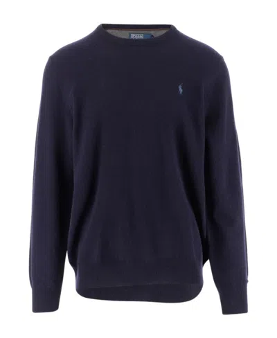 Polo Ralph Lauren Polo Pony Motif Sweater In Black