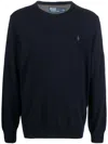 Polo Ralph Lauren Polo Pony Motif Sweater In Blau