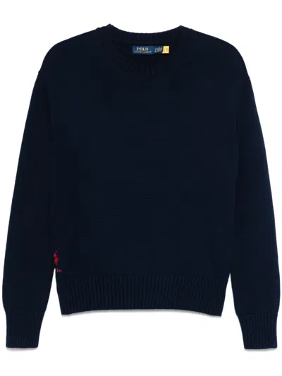 Polo Ralph Lauren Polo-pony-motif Sweater In Blue