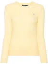 Polo Ralph Lauren Polo Pony-motif Sweater In Yellow