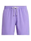 Polo Ralph Lauren Nylon Swim Trunk With Logo Embroidery In Purple