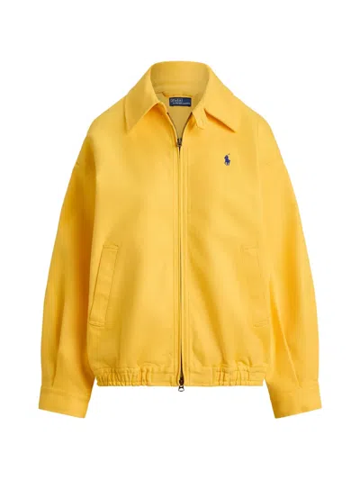 Polo Ralph Lauren Polo Pony Oversized Jacket In Yellow