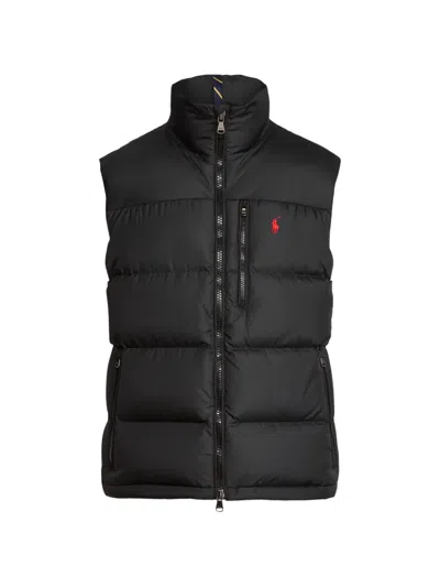 Polo Ralph Lauren Polo Pony Padded Gilet In Black