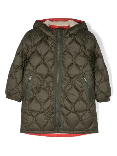 Polo Ralph Lauren Kids' Long Hartlnd-outerwear-coat In Green