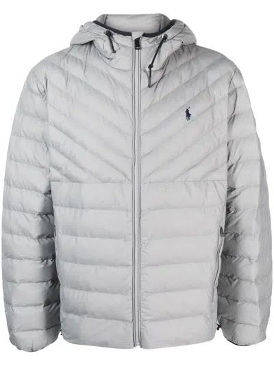 Polo Ralph Lauren Polo Pony Padded Jacket In Grey