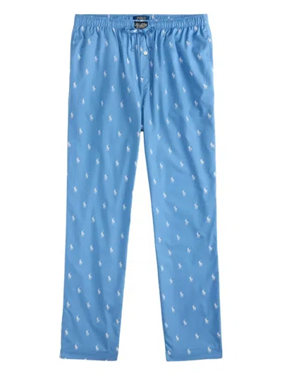 Polo Ralph Lauren Polo Pony Pajama Bottoms In Blue