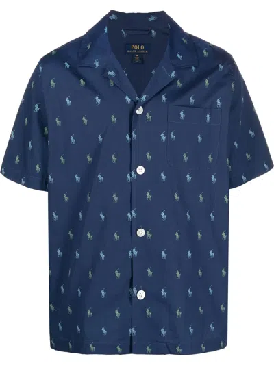 Polo Ralph Lauren Polo Pony Pajamas In Blue