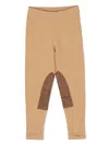Polo Ralph Lauren Polo Pony Panelled Leggings In Brown