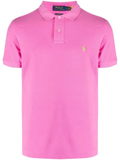 Polo Ralph Lauren Polo Pony Piqué Polo Shirt In Pink