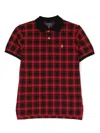 Polo Ralph Lauren Polo Pony Plaid Polo Shirt In Red
