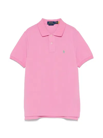 Polo Ralph Lauren Kids' Polo Pony Polo Shirt In Pink