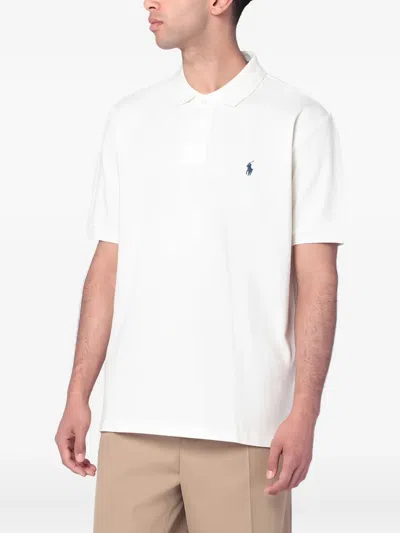 Polo Ralph Lauren White Cotton Polo Shirt With Logo