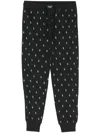 Polo Ralph Lauren Polo Pony Print Cotton Joggers In Black