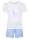 Polo Ralph Lauren Polo Pony-print Cotton Pyjama Set In White
