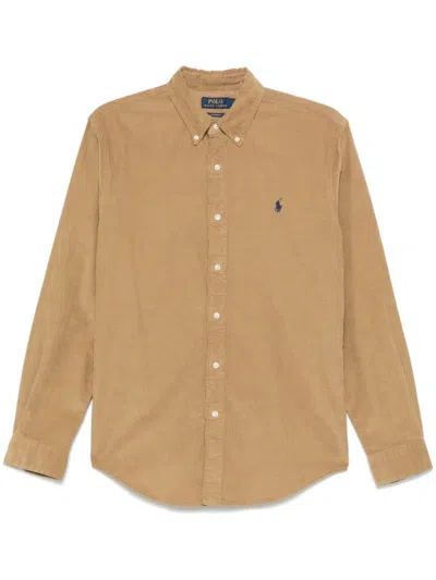 Polo Ralph Lauren Corduroy Shirt In Brown