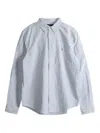 Polo Ralph Lauren Kids' Striped Cotton Oxford Shirt In Light Blue Stripe
