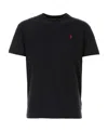 Polo Ralph Lauren Logo Embroidered Regular T-shirt In Black