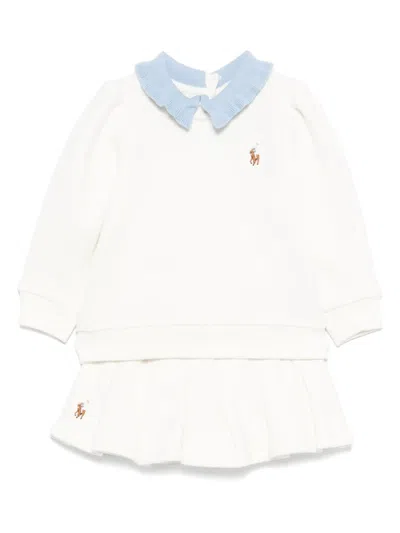 Polo Ralph Lauren Babies' Polo Pony Skirt Set In White
