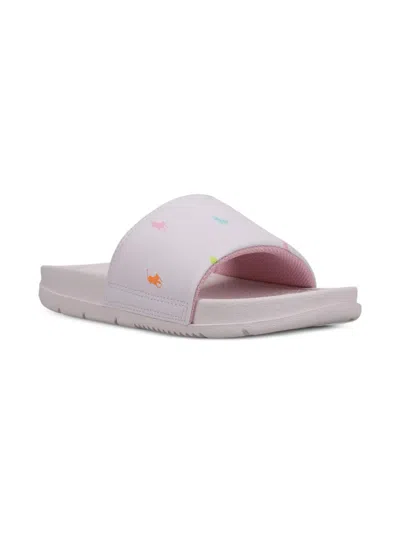 Polo Ralph Lauren Kids' Polo Pony Slides In White