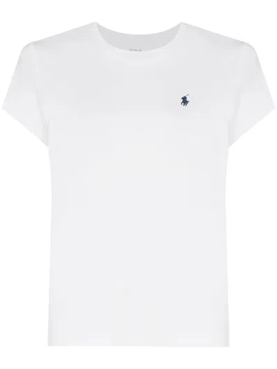 Polo Ralph Lauren Polo Pony Slim Cotton T-shirt In White