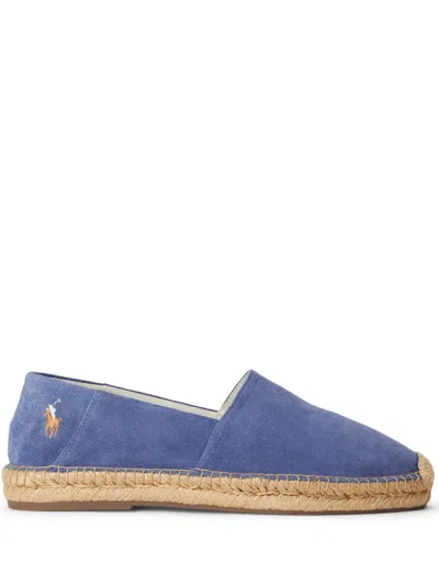 Polo Ralph Lauren Polo Pony Suede Espadrilles In Blue