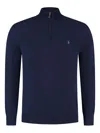 Polo Ralph Lauren Navy Wool Sweater In Blue