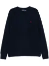 Polo Ralph Lauren Polo Pony Crew-neck Sweatshirt In Blue