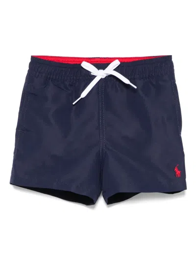 Polo Ralph Lauren Babies' Polo Pony Swim Shorts In Blue