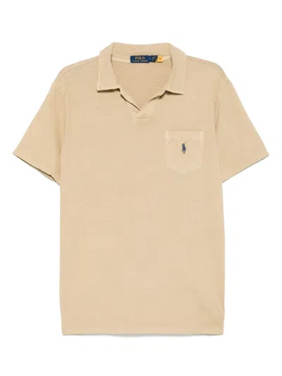 Polo Ralph Lauren Polo Pony T-shirt In Sand Beige