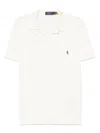 Polo Ralph Lauren Cotton Mesh Slim Fit Polo Shirt In White