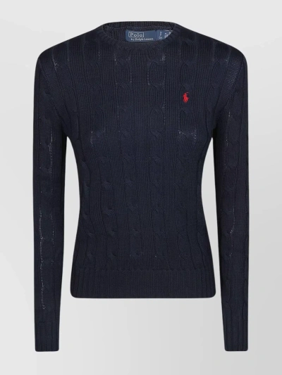 POLO RALPH LAUREN POLO PONY TEXTURED CABLE KNIT PULLOVER