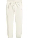 Polo Ralph Lauren Cotton Jogging Pants In Cream With Logo In Beige