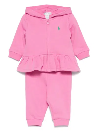 Polo Ralph Lauren Babies' Polo Pony Tracksuit In Pink