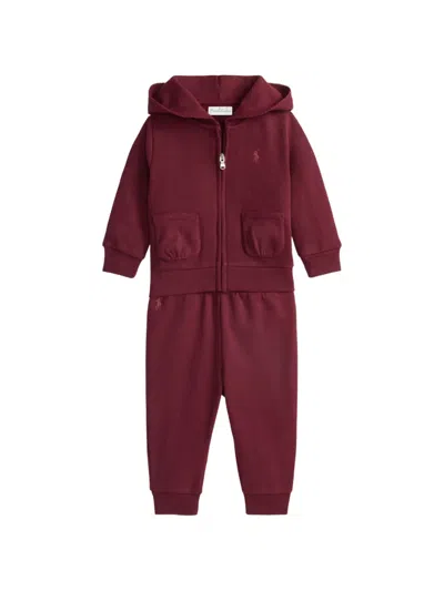 Polo Ralph Lauren Babies' Polo Pony Tracksuit In Red