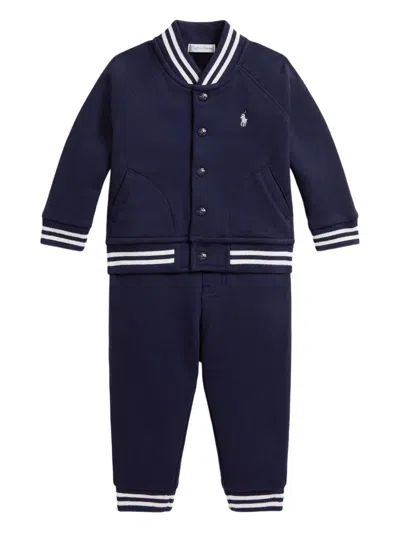 Polo Ralph Lauren Babies' Polo Pony Trousers Set In Blue