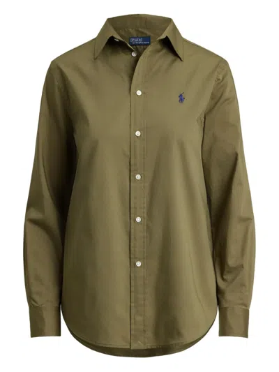Polo Ralph Lauren Polo Pony Twill Shirt In Green