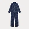 Polo Ralph Lauren Polo Pony Twill Sleep Set In Newport Navy