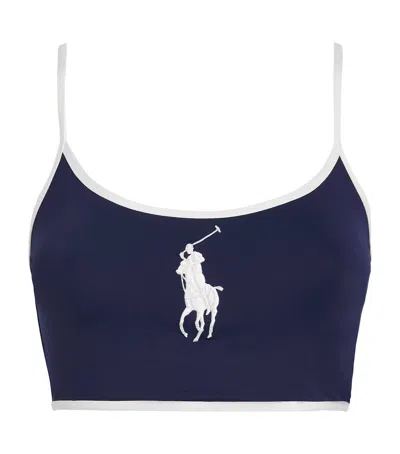 POLO RALPH LAUREN POLO PONY TWO-TONE BIKINI TOP