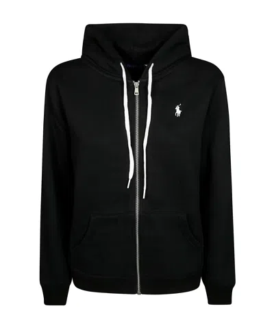 POLO RALPH LAUREN POLO RALPH LAUREN LOGO EMBROIDERED ZIPPED HOODIE