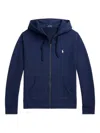 Polo Ralph Lauren Polo Pony Zip-up Hoodie In Blue