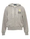 Polo Ralph Lauren Polo Pony Zip-up Hoodie In Gray