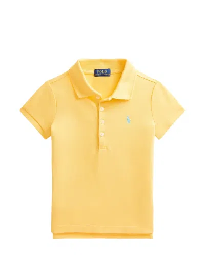 Polo Ralph Lauren Kids' Polo Pony-embroidered Polo Shirt In Yellow
