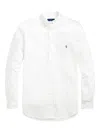 Polo Ralph Lauren Slim-fit Button-down Collar Logo-embroidered Cotton Oxford Shirt In White