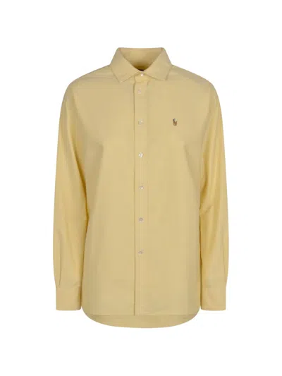 Polo Ralph Lauren Polo Pony-embroidered Shirt In Yellow