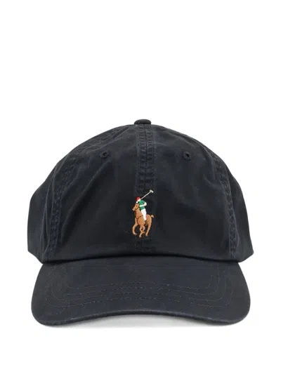 Polo Ralph Lauren Polo Pony-embroidery Baseball Cap In Black