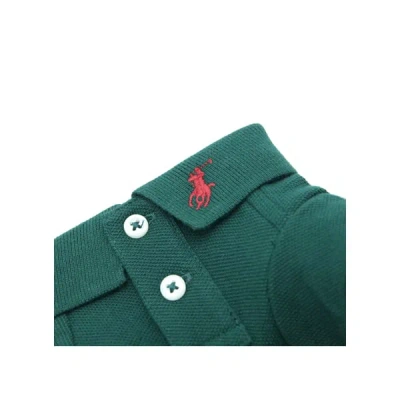 Polo Ralph Lauren Cotton Polo Shirt For Dogs In Green