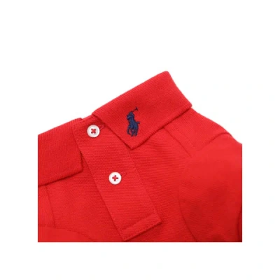 Polo Ralph Lauren Cotton Polo Shirt For Dogs In Red