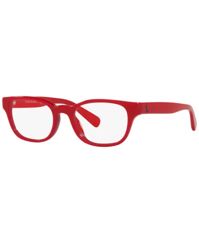 Polo Ralph Lauren Polo Prep Jr Pp8543u Pillow Eyeglasses In Shiny Red