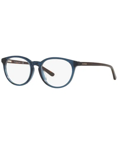 Polo Ralph Lauren Polo Prep Jr Pp8544u Phantos Eyeglasses In Shiny Transparent Navy Blue