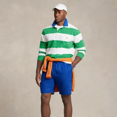 Polo Ralph Lauren Polo Prepster Linen Short In Heritage Royal